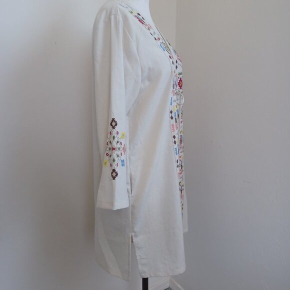 Umgee USA Embroidered Cardigan Open Front with Tie and Pockets Size Small NEW - Picture 8 of 12